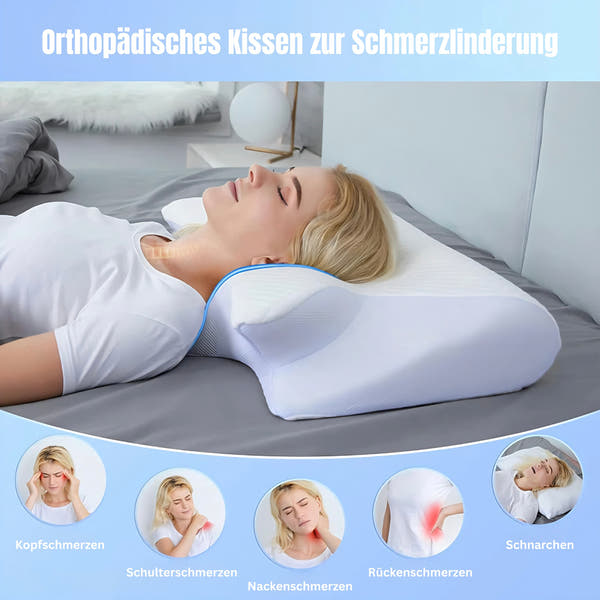 Milano Sleep⢠Orthopädisches Memory Foam Kissen â Ergonomische NackenstĂźtze fĂźr erholsamen Schlaf
