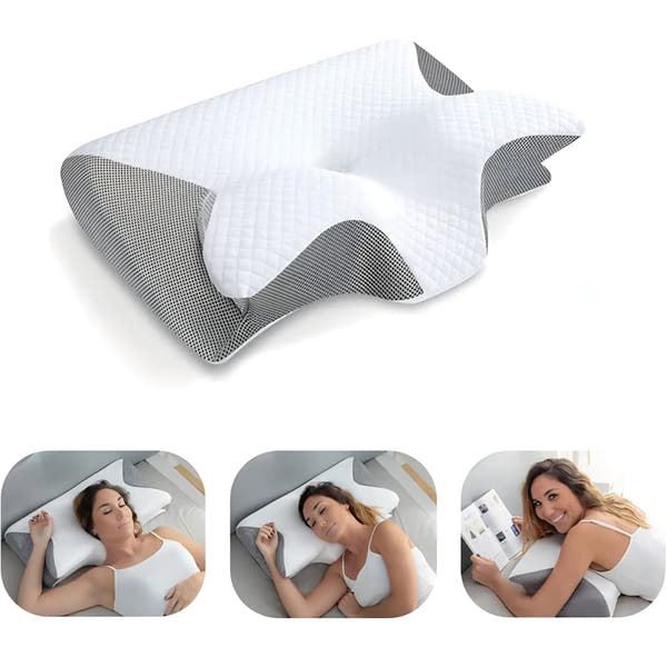 Milano Sleep™ Orthopädisches Memory Foam Kissen – Ergonomische Nackenstütze für erholsamen Schlaf